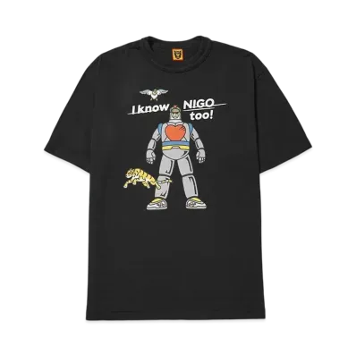 HUMAN MADE x I KNOW NIGO TOO Graphic T-Shirt "Black"