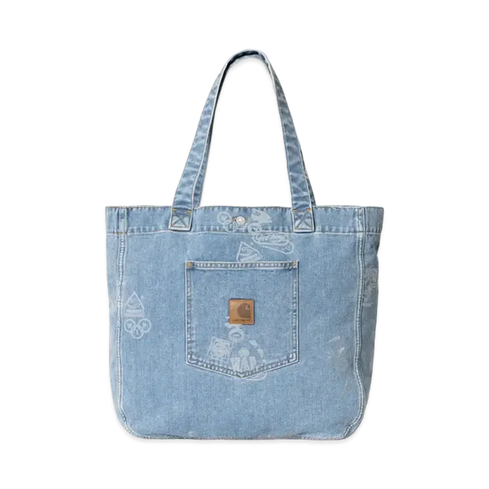 Carhartt Stamp Tote Bag "Blue"