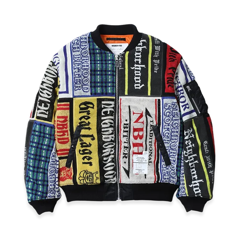 NEIGHBORHOOD MA-1 Flight Jacket Full Custom "Black"