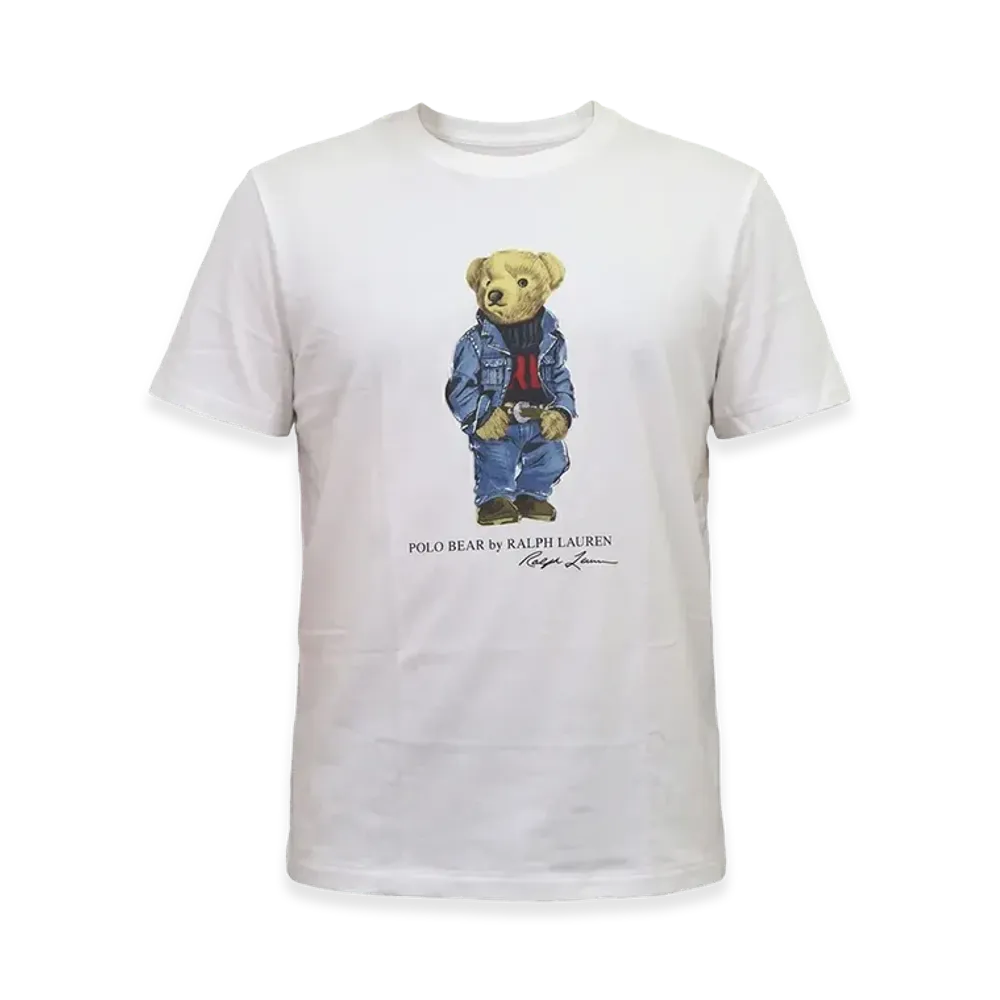 Polo Ralph Lauren Custom Slim Fit Polo Bear Crew T-Shirts "White"