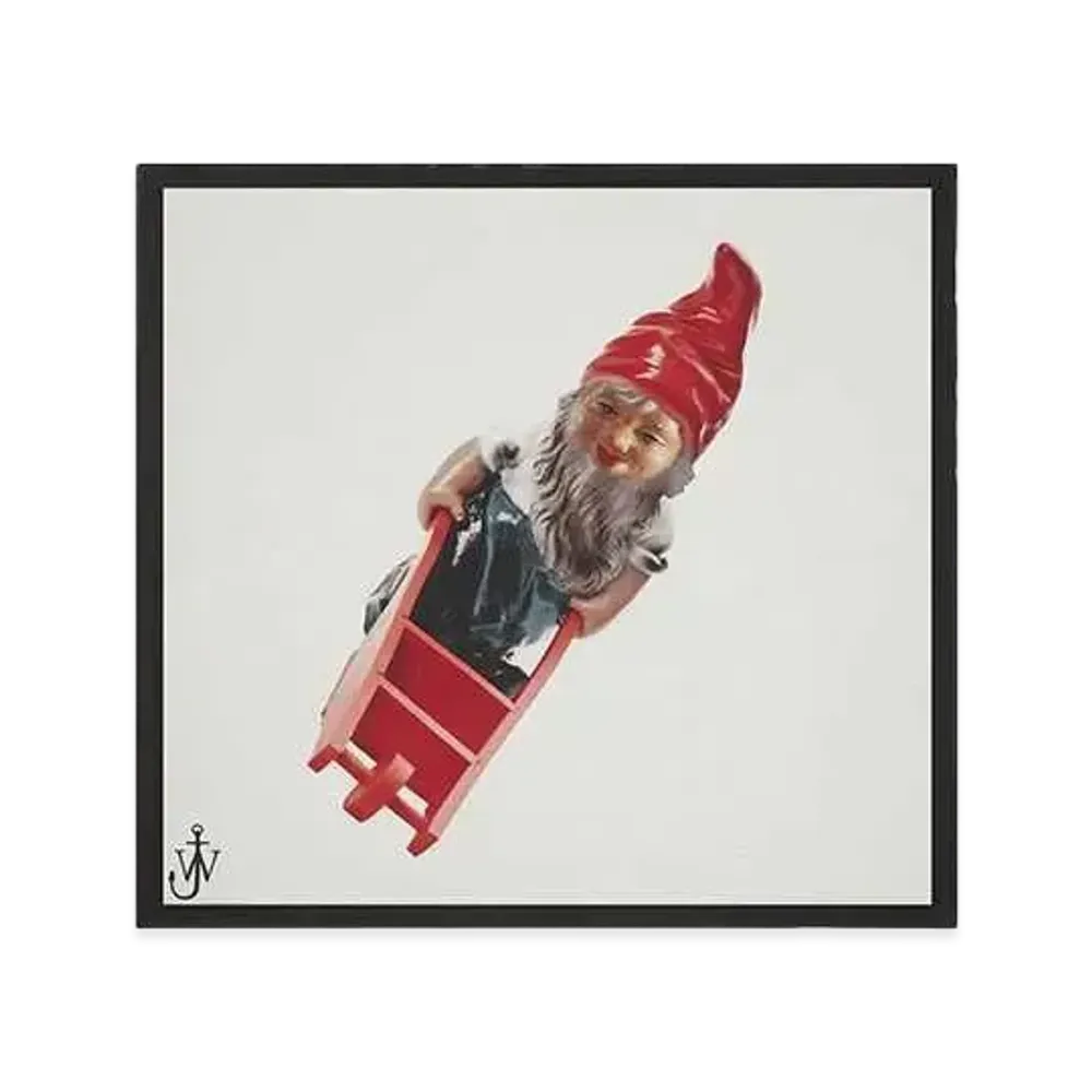 JW ANDERSON GNOME Silk Scarf "Off White/Black"