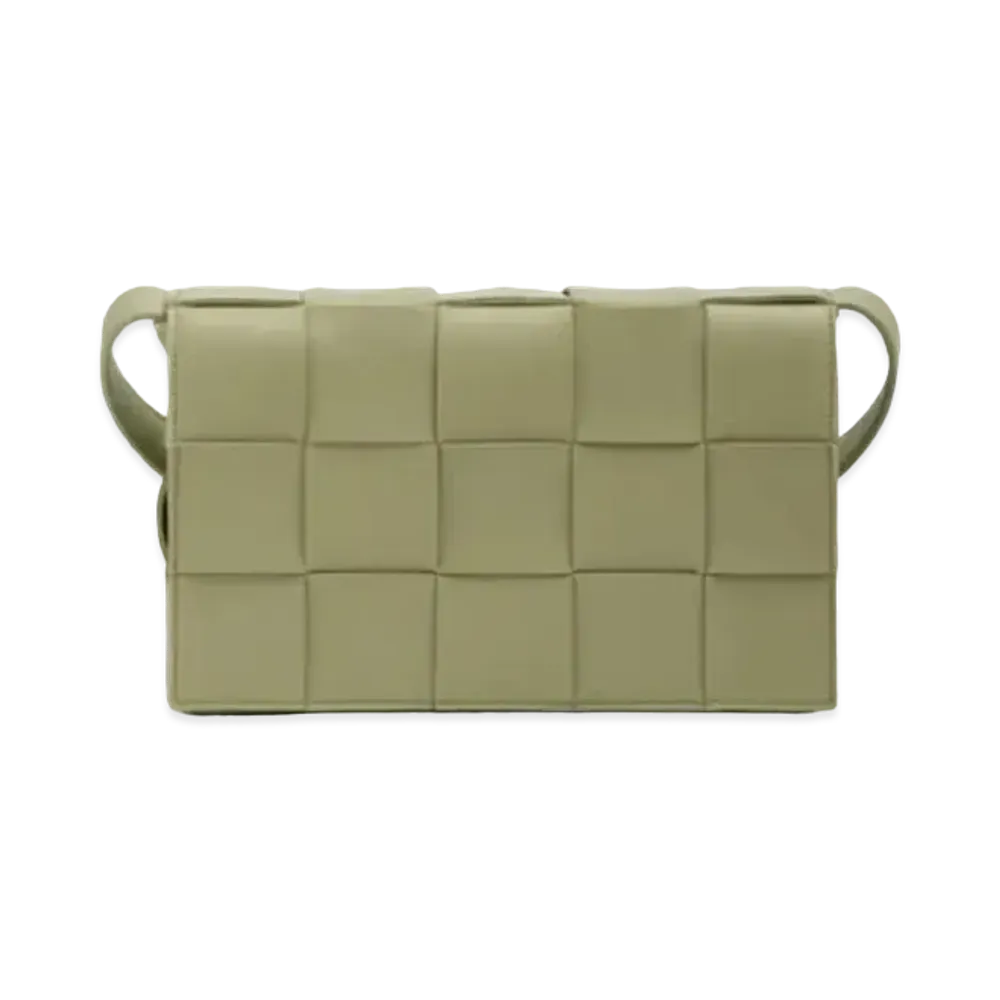 Bottega Veneta Cassette Crossbody Bag "Travertine"