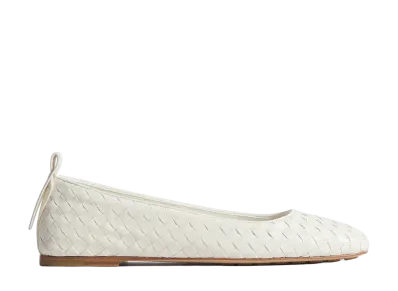 Bottega Veneta Women's Charlotte Ballerinas "Alabaster"