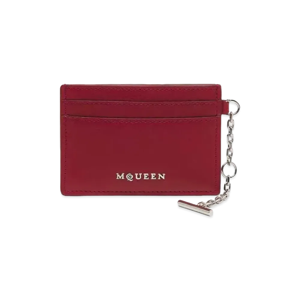 Alexander McQUEEN Sling Card Holder "Red"