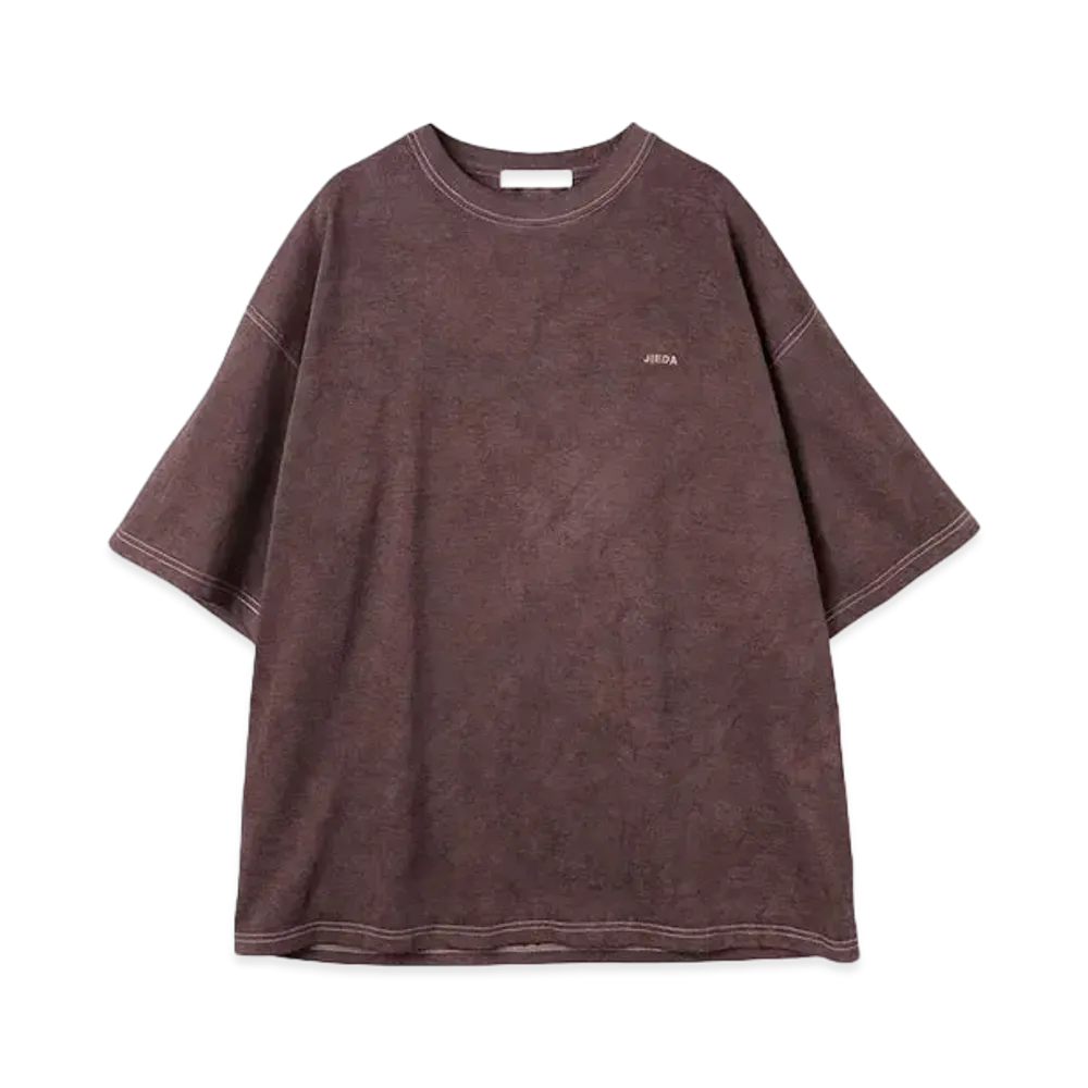 JieDa OVERDYE EMBROIDERY S/S TEE "BROWN"