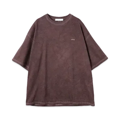 JieDa OVERDYE EMBROIDERY S/S TEE "BROWN"