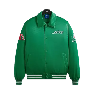 Kith x the NFL: Jets Satin Bomber Jacket "Luna"