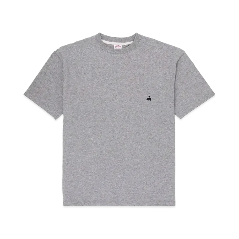 Brooks Brothers USA Cotton Jersey Heavyweight GF Logo T-Shirt "Heather Grey"