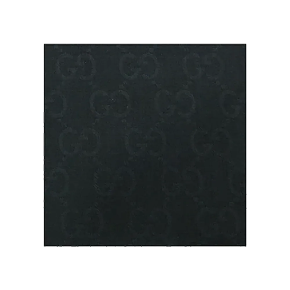 GUCCI Muffler GG Pattern Wool Silk Blend Stole "Black"