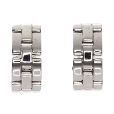 Cartier Maillon Panthere Earrings "White Gold"