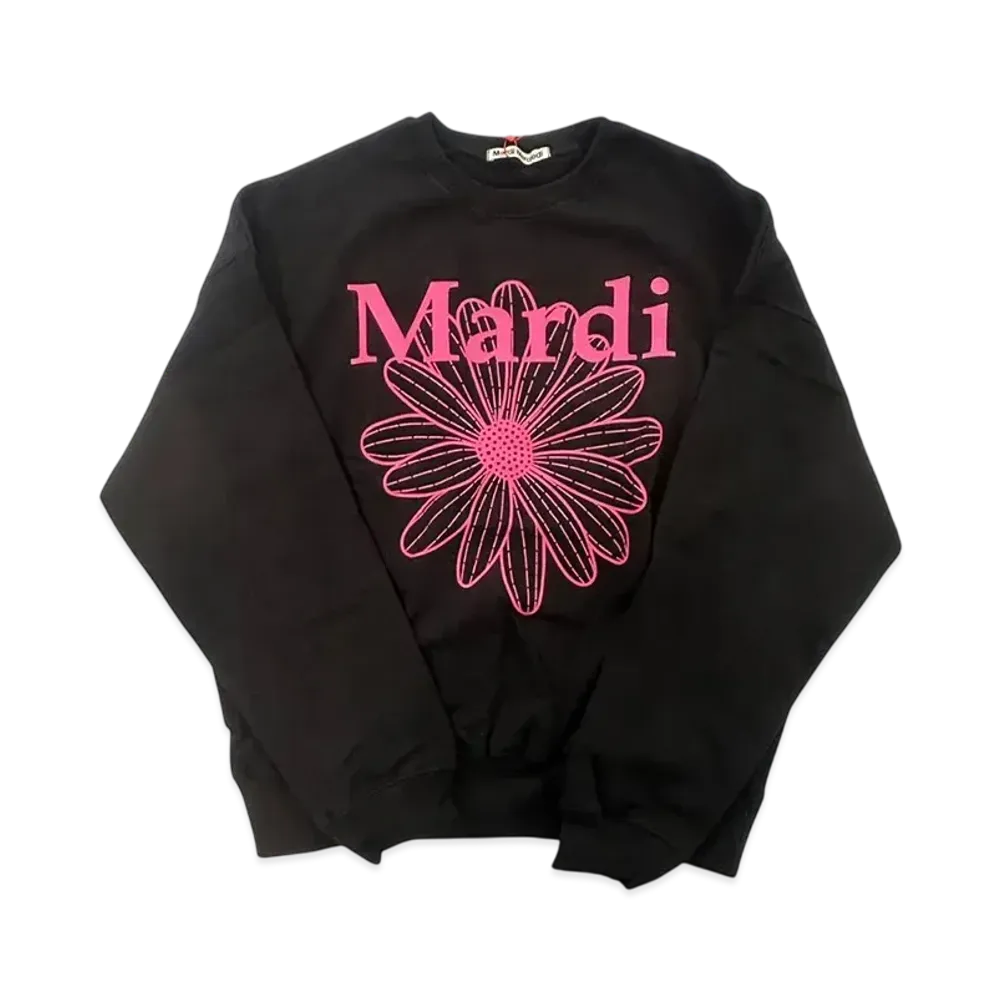 Mardi Mercredi Sweatshirt Flowermardi "Black Fuchsia"