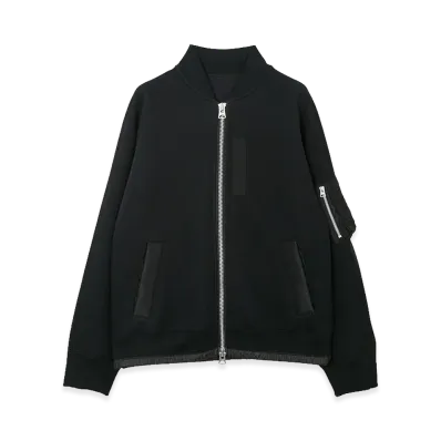 sacai Sponge Sweat Blouson Isetan Exclusive "Black"