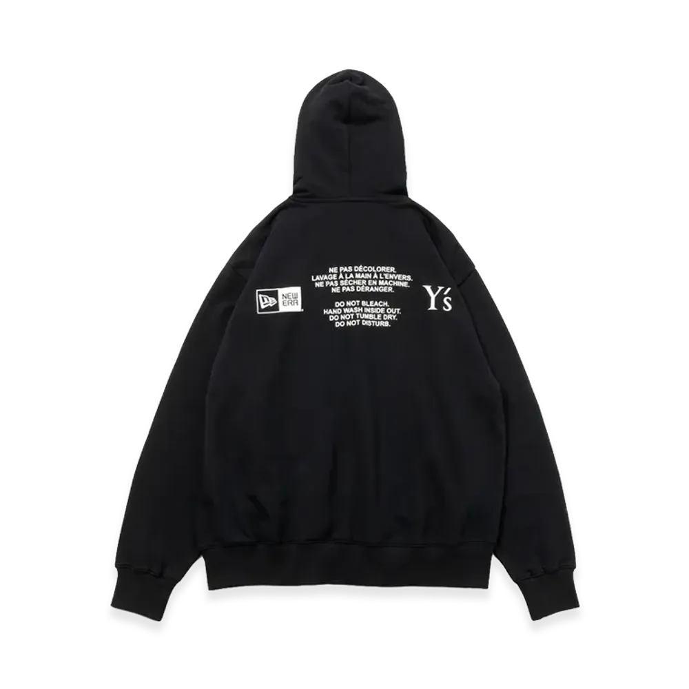 NEW ERA x Y's Sweat Full Zip Hoodie SS26 Stitch Color Word Logo "Black"