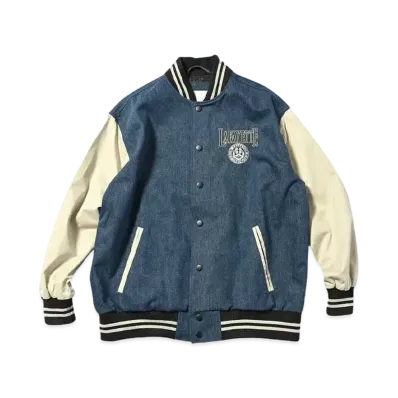 LFYT COAT OF ARMS VARSITY JACKET "WASH DENIM"