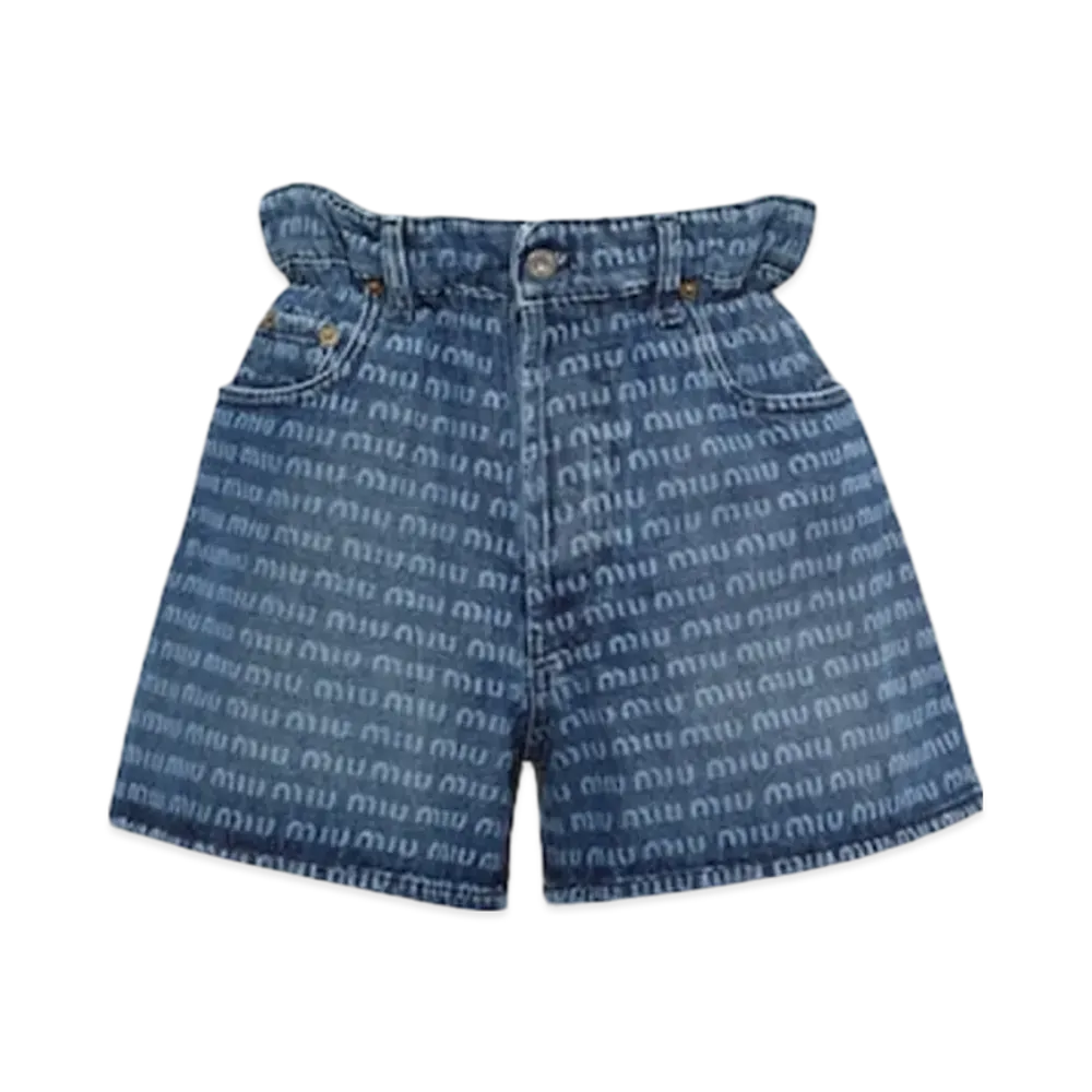 MIU MIU Women's Denim Shorts "Navy"