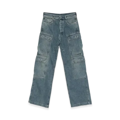 Rick Owens DRKSHDW 'double Cargo' Jeans "Blue"