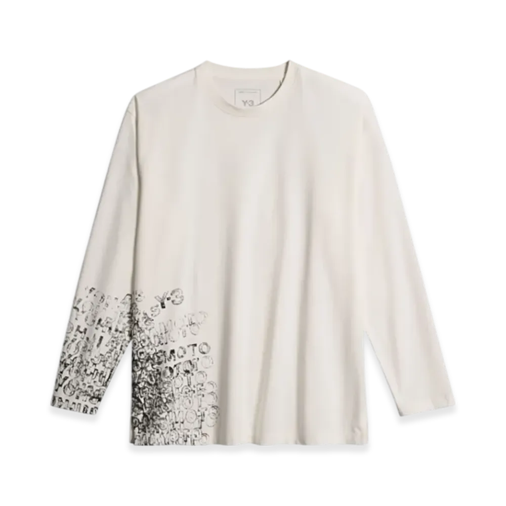 Y-3 GFX Long Sleeve Tee "Chalk White"