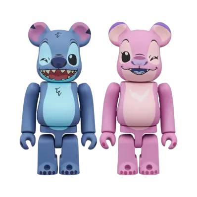 MEDICOM TOY "BEARBRICK" -Lilo & Stitch: The Series- STITCH & ANGEL 2PCS SET