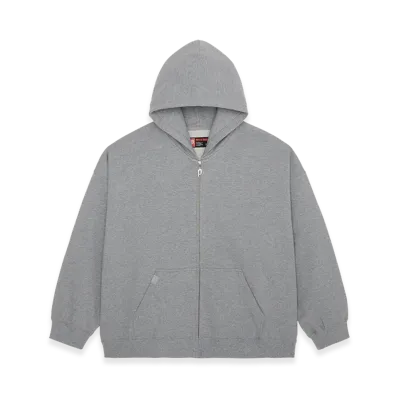POINTLESS JOURNEY PJ Basic Zip Hoodie "Heather Grey"