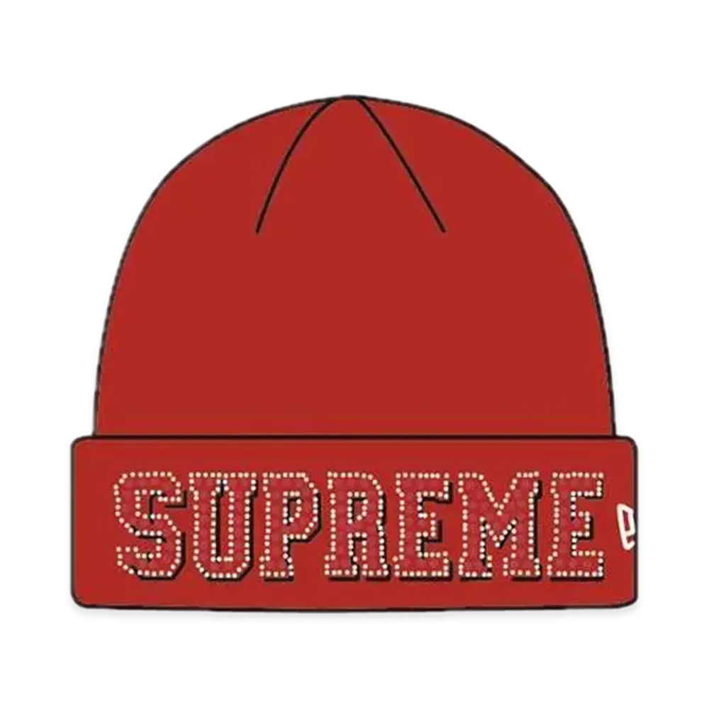 Supreme New Era Gems Beanie "Red"