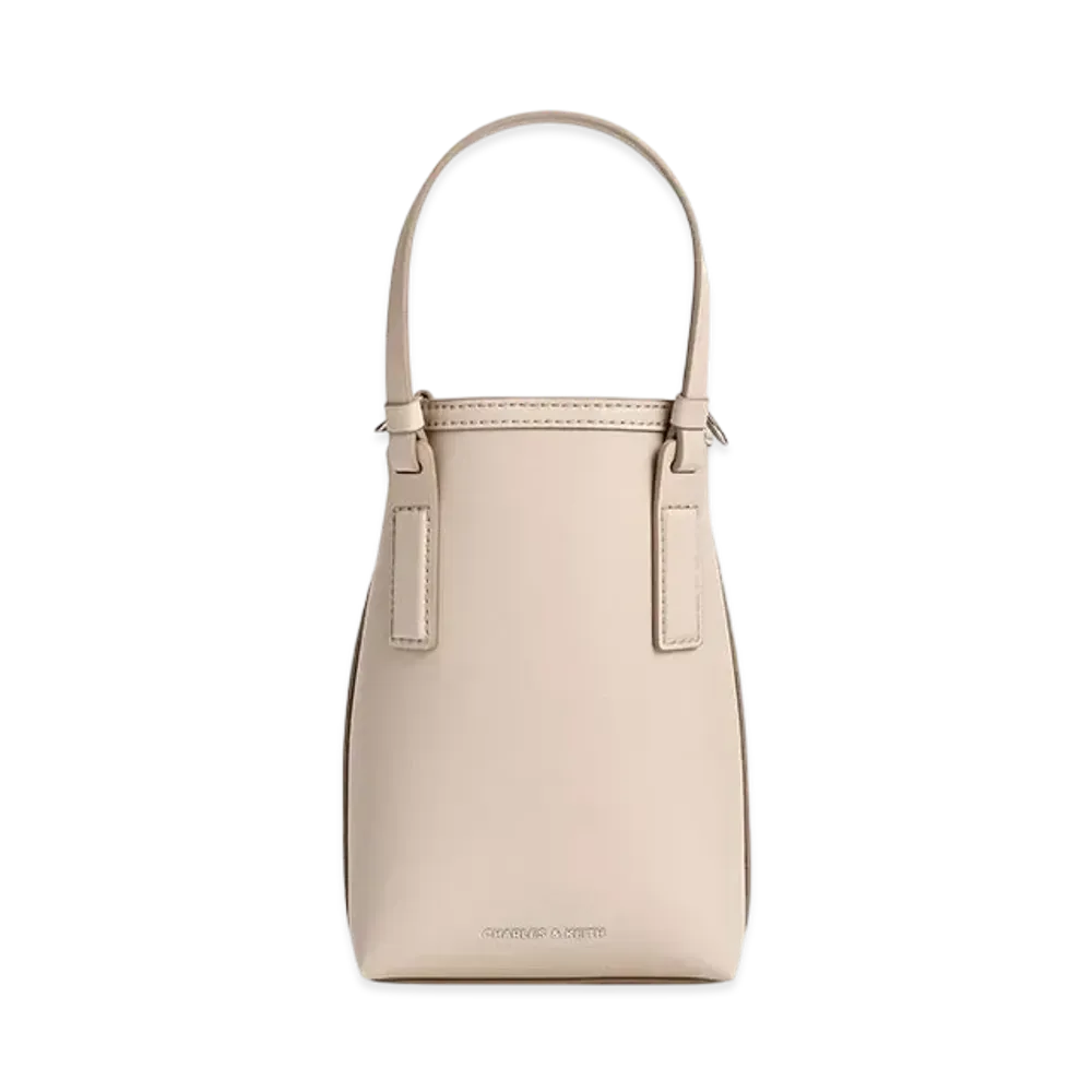 CHARLES & KEITH Noel Elongated Tote "Ivory"