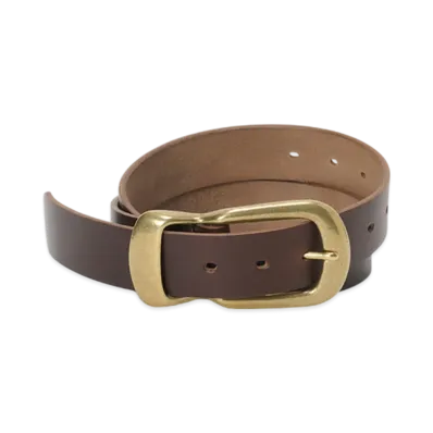 Hender Scheme Settler'S Belt 35Mm "Dark Brown/Ag"