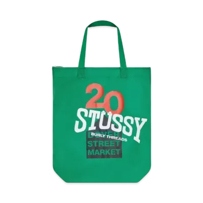 Dover Street Market London x Stussy 20th Anniversary Tote "Green"