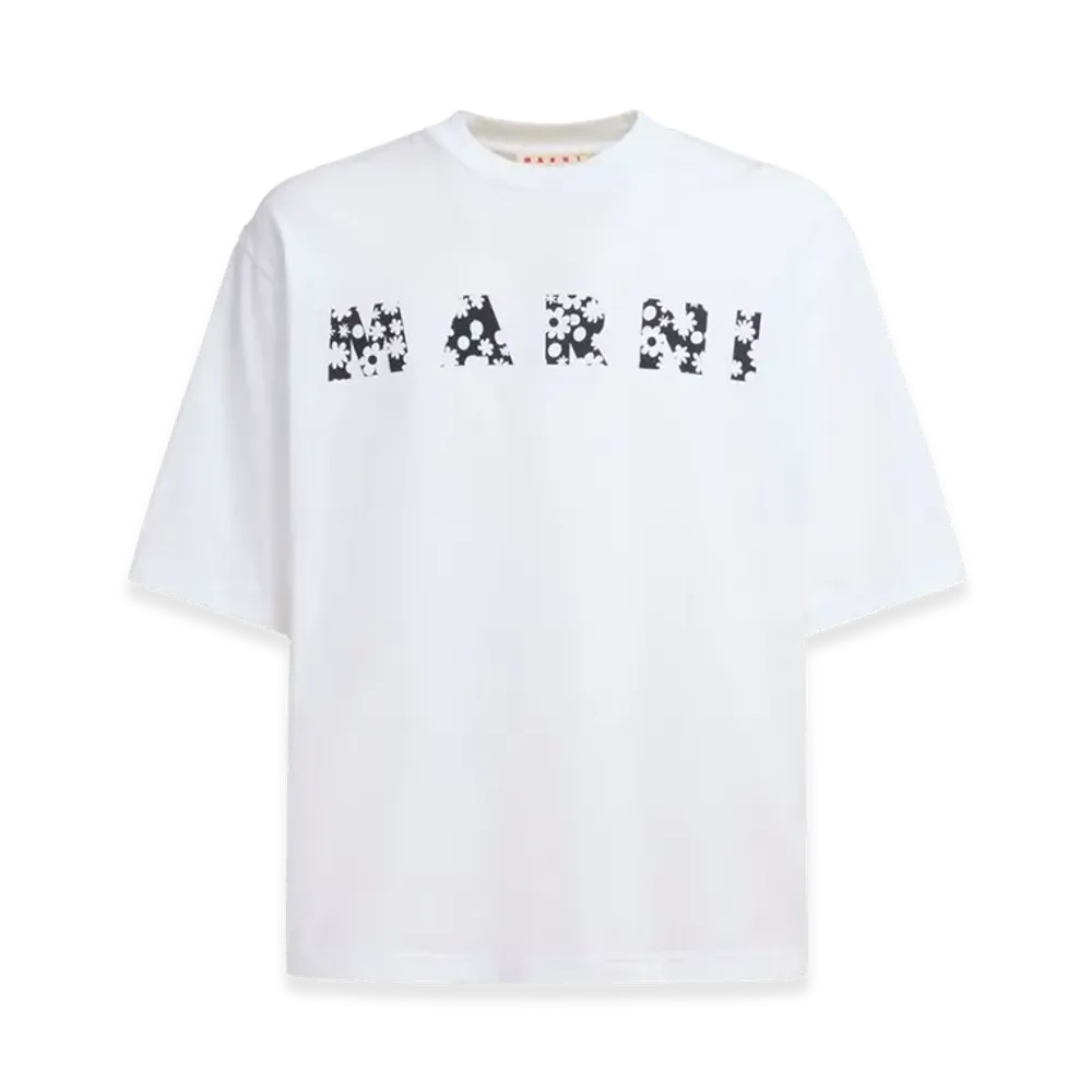 MARNI Pop Fields T-Shirt "Ivory/Black"