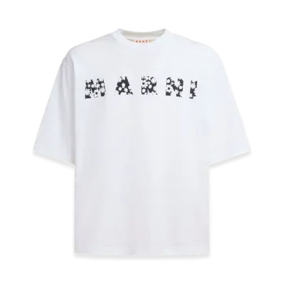 MARNI Pop Fields T-Shirt "Ivory/Black"
