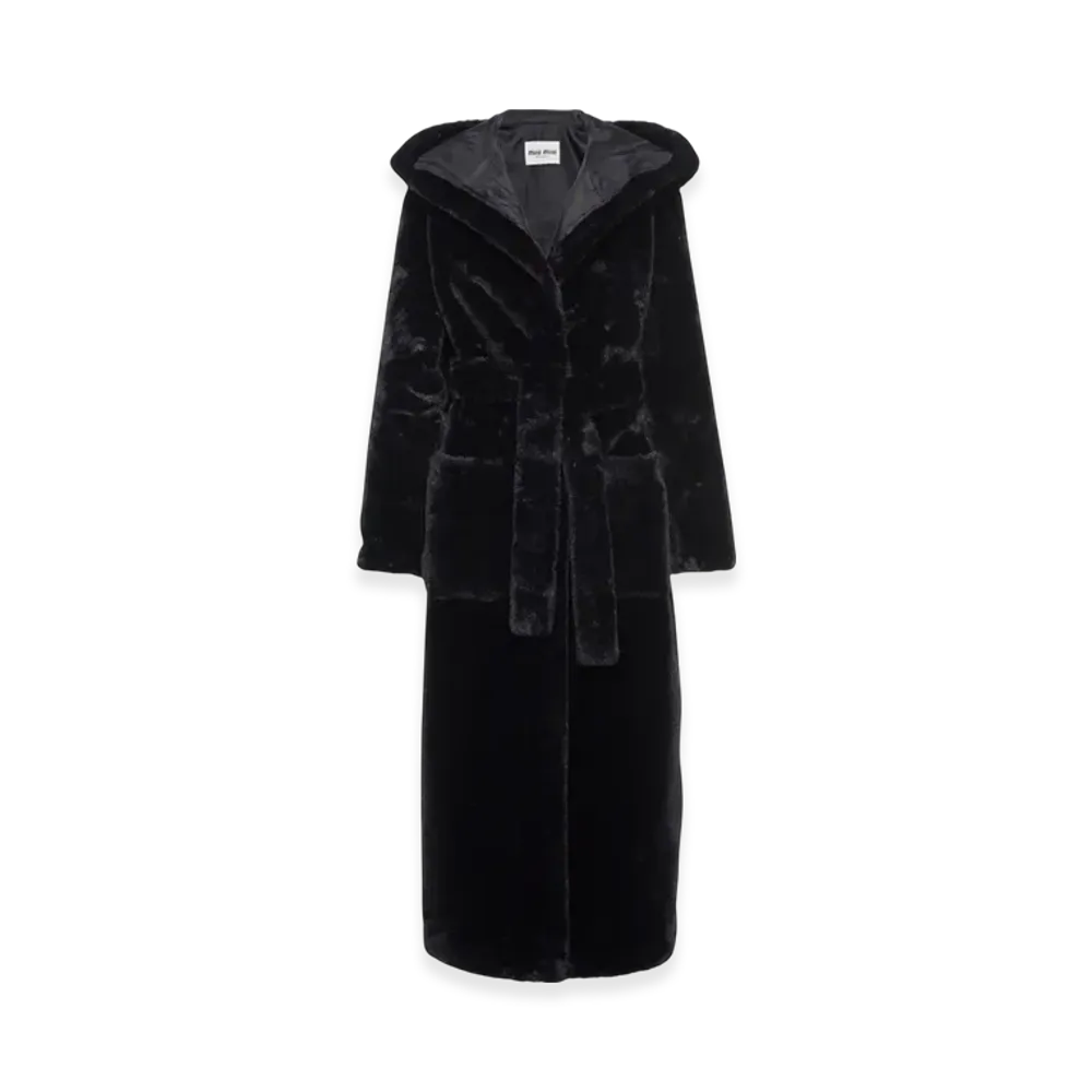 MIU MIU Women's Aspen Coat "Black"