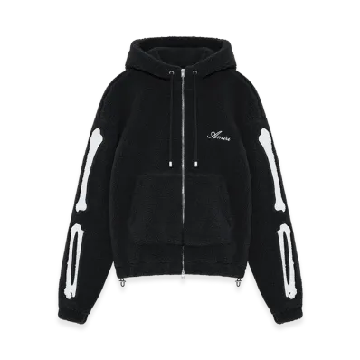 AMIRI Fleece Zip Hoodie "Black"