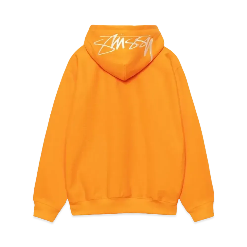Stussy Back Hood Applique Hoodie "Tangerine"