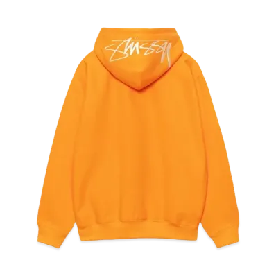 Stussy Back Hood Applique Hoodie "Tangerine"