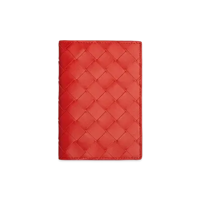 Bottega Veneta Passport Case "Tomato"