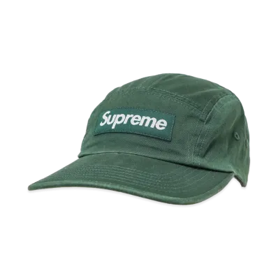 Supreme Washed Chino Twill Camp Cap (25FW) "Pine"