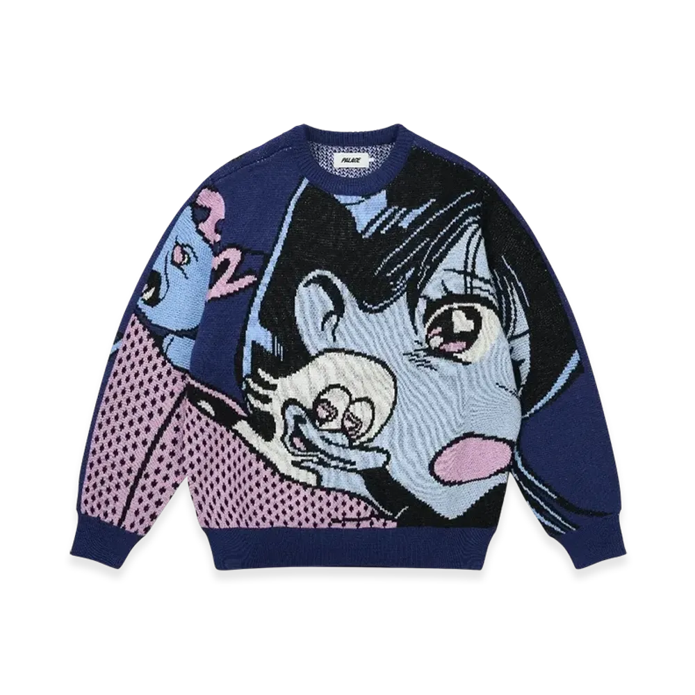 PALACE Rear View Knit "Blue"