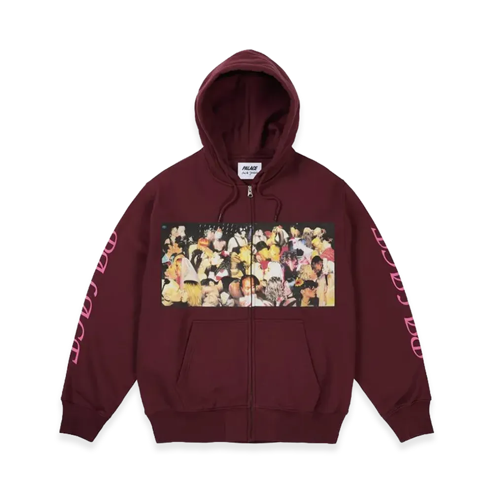 PALACE Dick Jewell Zip Hood "Rich Wine"