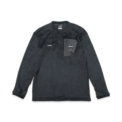 F.C.Real Bristol High Loft Fleece Top "Black"
