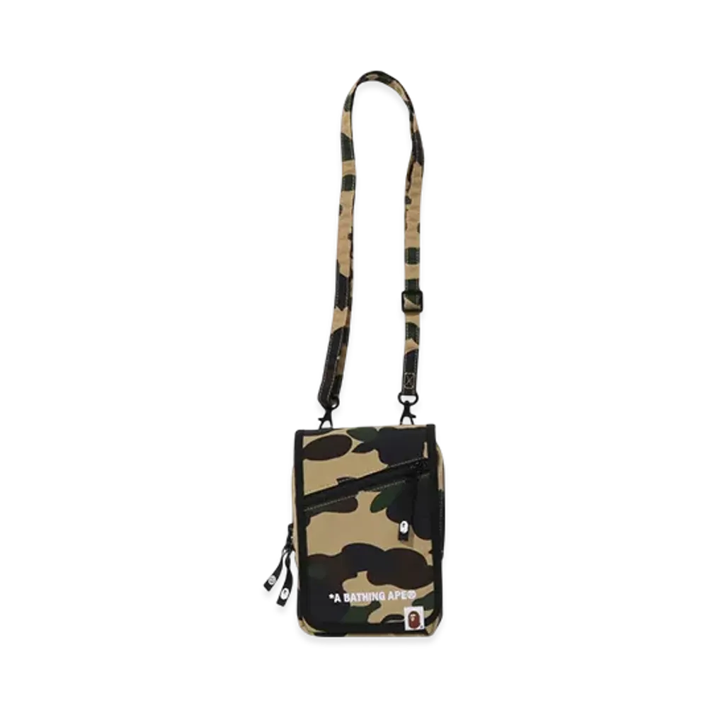 A BATHING APE 1St Camo Phone Bag "Yellow"