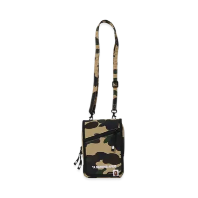 A BATHING APE 1St Camo Phone Bag "Yellow"