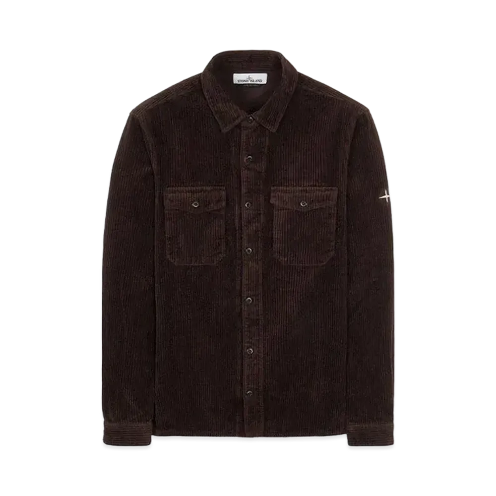 Stone Island 12111 COTTON CORDUROY_REGULAR FIT "Dark Brown"