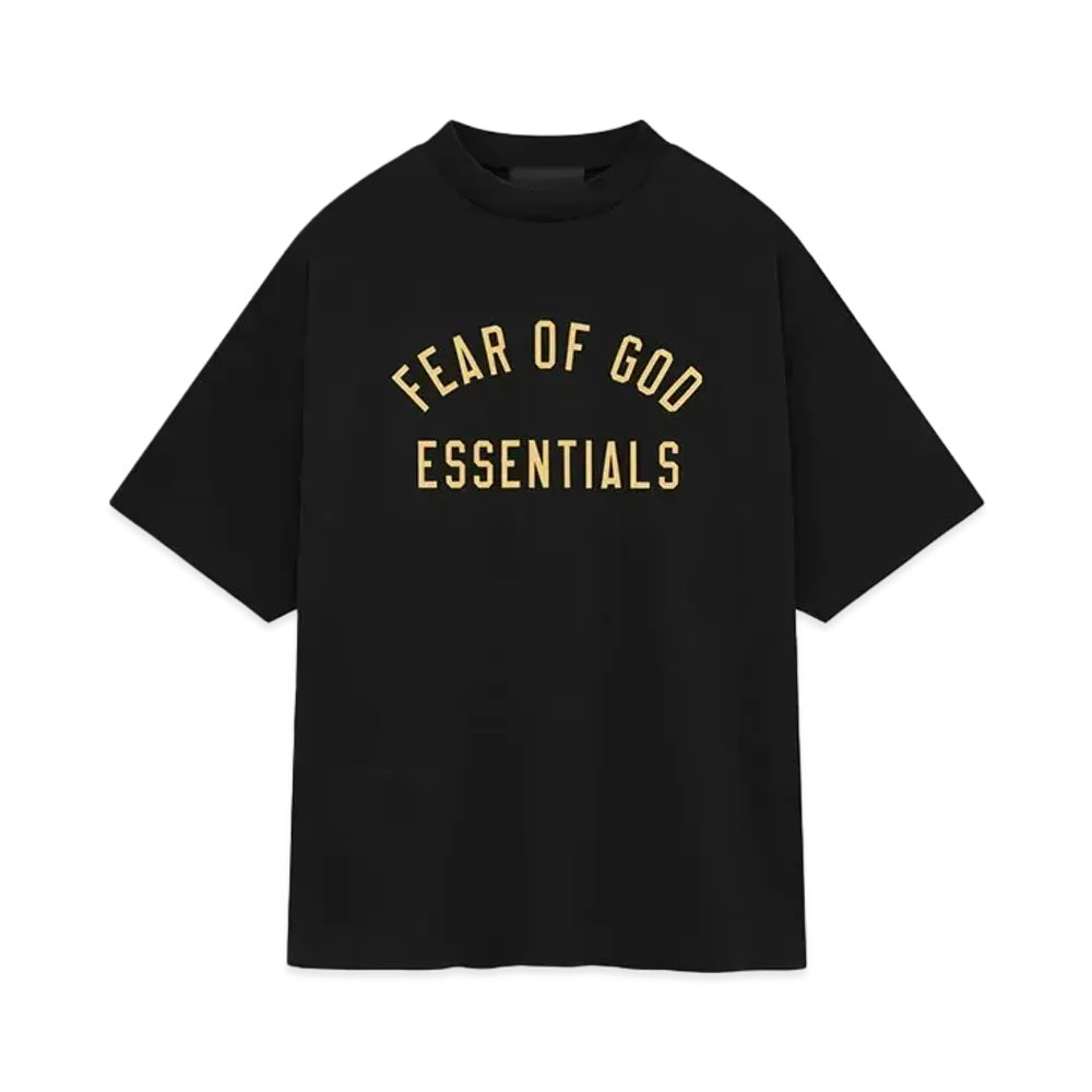 FEAR OF GOD ESSENTIALS Jersey Crewneck Tee "Black"