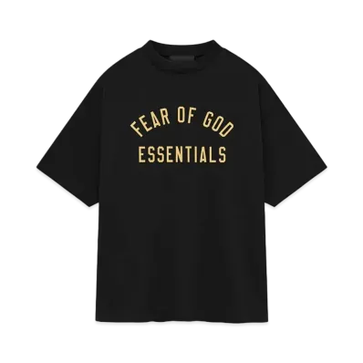 FEAR OF GOD ESSENTIALS Jersey Crewneck Tee "Black"
