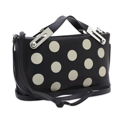 LOEWE Women's Handbag (with shoulder strap) Missy Dot Small "Black/Greige"