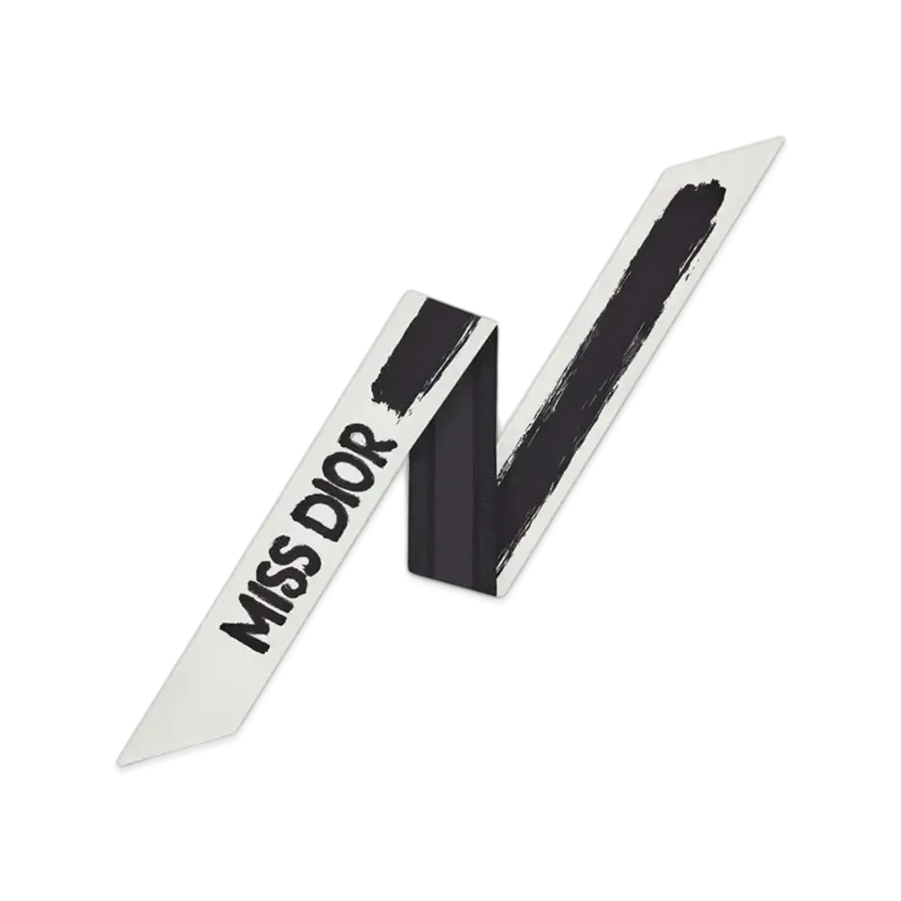 Dior Miss Dior Graffiti Mitzah Scarf Silk Twill "Black/White"