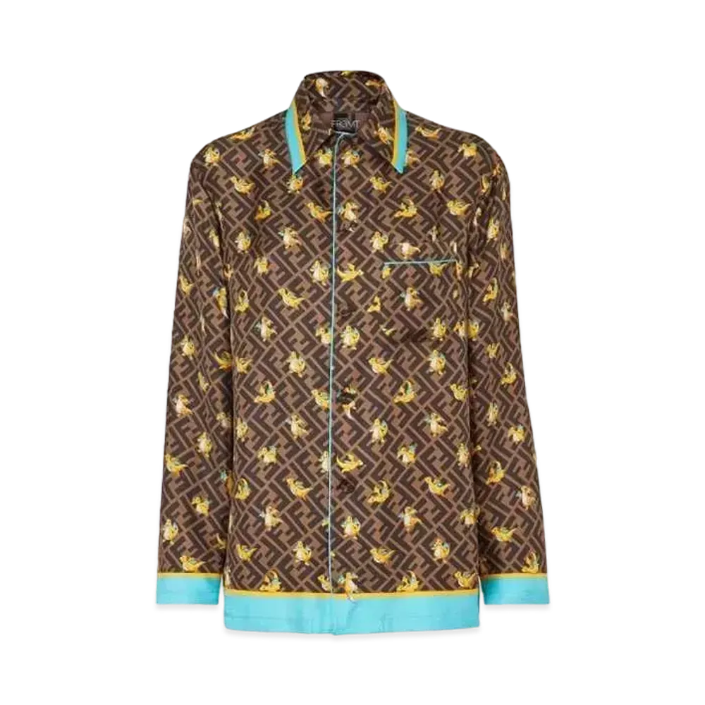 Pokemon x Fragment x FENDI Women's Dragonite Shirt "Brown"