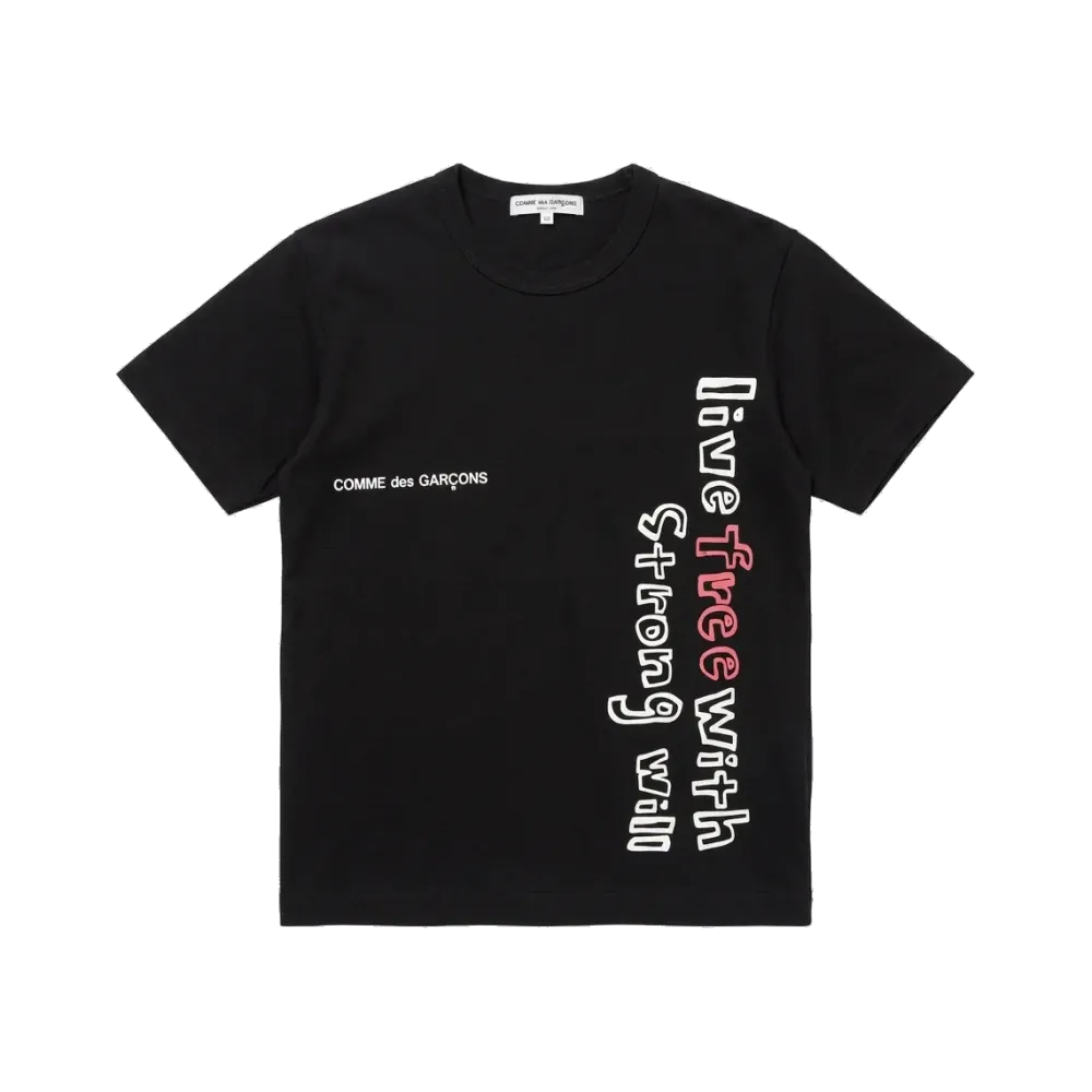 COMME des GARCONS Message T-Shirt "Black"