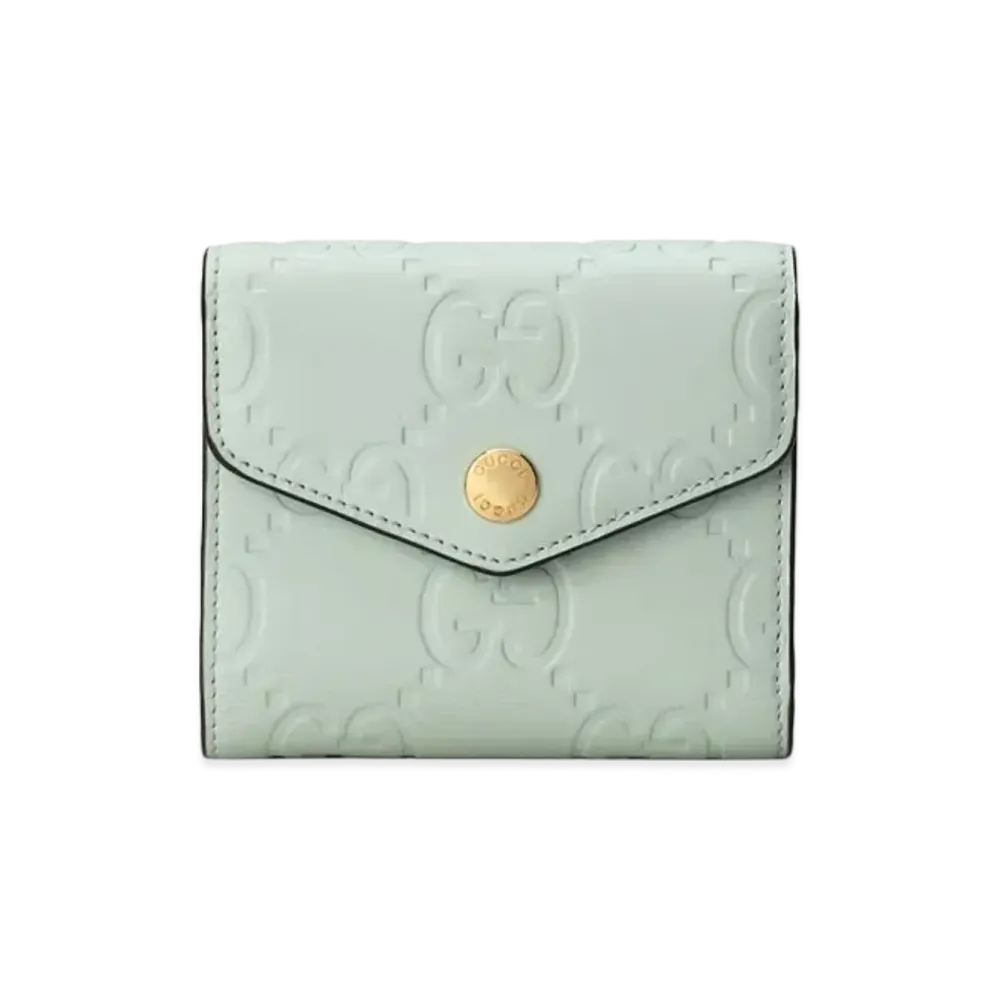 GUCCI GG Medium Wallet "Pale Green"