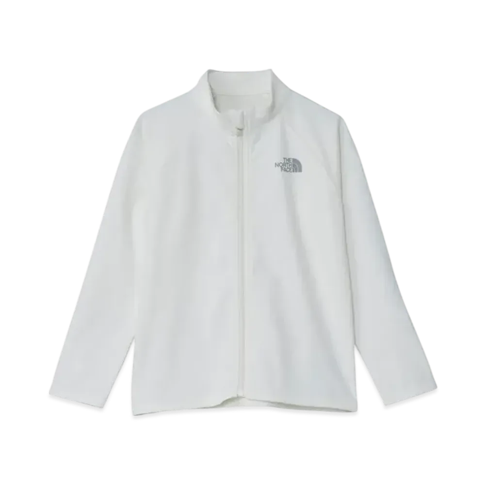 The North Face Kids Toddler Long Sleeve Sunshade Full Zip Jacket "White Dunes"