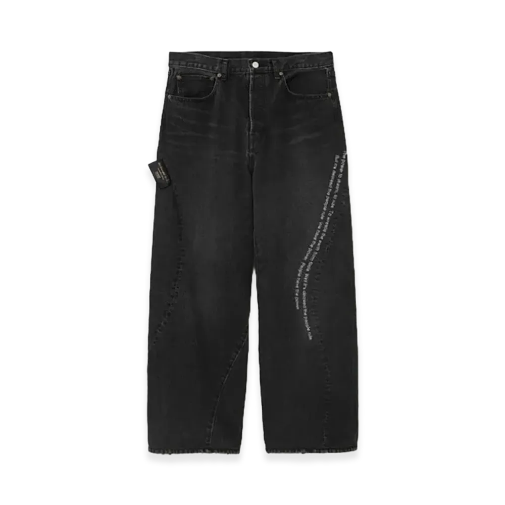 UNDERCOVER Denim Wide Pants "Black"